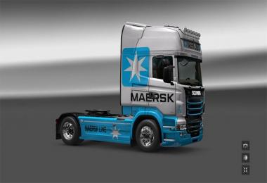 Scania RJL Topline Maersk Line Skin