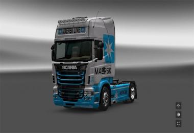 Scania RJL Topline Maersk Line Skin