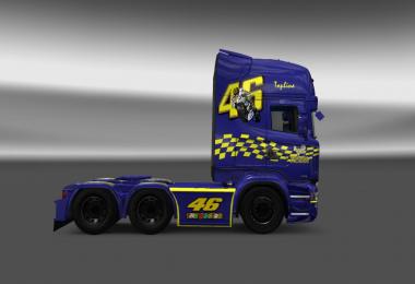 Scania RJL Valentino Rossi skin v1.0