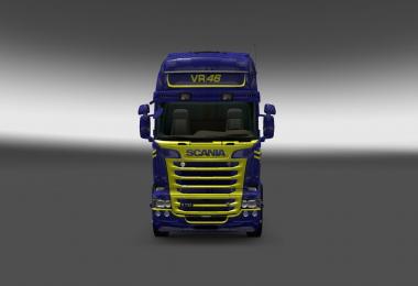 Scania RJL Valentino Rossi skin v1.0