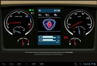 Scania Streamline V8 Dashboard v4.0.0 Beta
