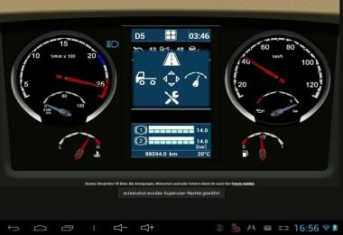 Scania Streamline V8 Dashboard v4.0.0 Beta