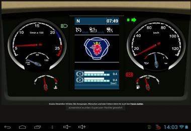 Scania Streamline V8 Dashboard v4.0.0 Beta