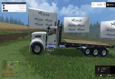Kenworth Flatbed Bale Truck v1