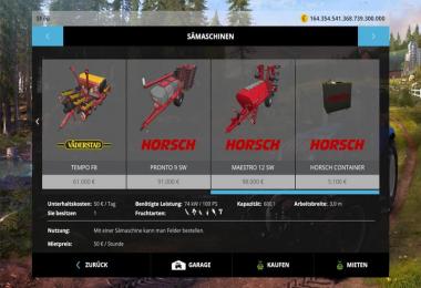 Horsch container seeds and pesticides v1.3