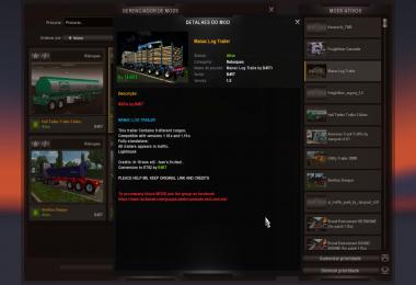 Manac Logger 4 Axles Trailer