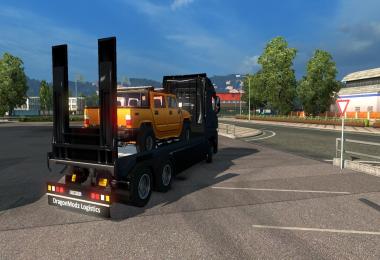 Mercedes Actros MP4 Flatbed + Trailer v3 FINAL