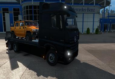 Mercedes Actros MP4 Flatbed + Trailer v3 FINAL