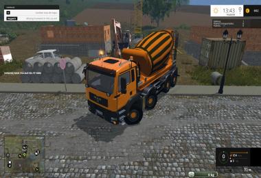 NBM MAN TGA 8x8 HKL CONCRETE MIXER