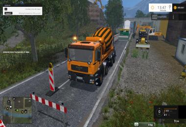 NBM MAN TGA 8x8 HKL CONCRETE MIXER