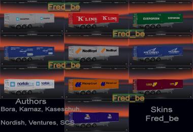 Trailer Pack Container 20ft X2 V1.20