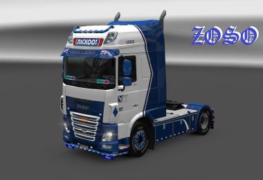 DAF XF E6 Nickoot Internationale Koeltransporten Skin update