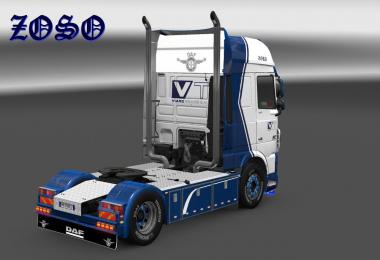 DAF XF E6 Nickoot Internationale Koeltransporten Skin update