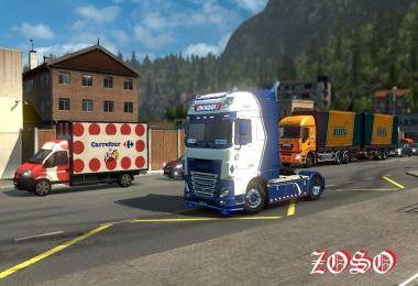 DAF XF E6 Nickoot Internationale Koeltransporten Skin update
