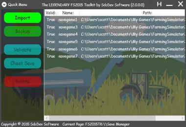 FS2015 Toolkit 2.0.0.0