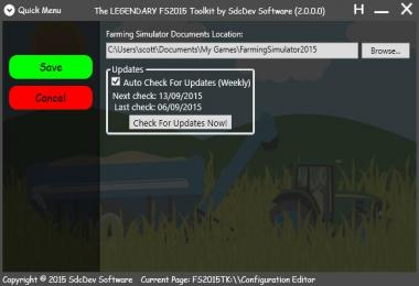 FS2015 Toolkit 2.0.0.0
