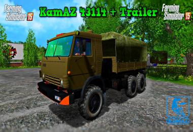 KamAZ 43114 + Trailer v1.3