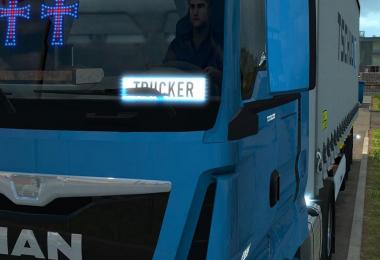 Nameplate + Telepass for MAN Euro 6