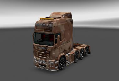 Sand Camouflage Skin for Scania RJL