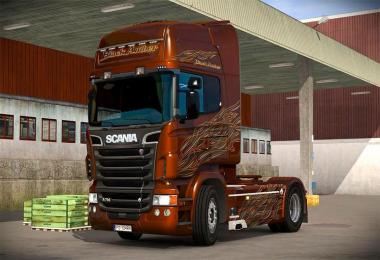 Scania Black Amber Limited Edition metallic skin