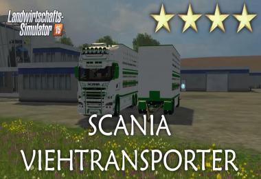 Scania cattle trailer v1.2 mit Jungtieren