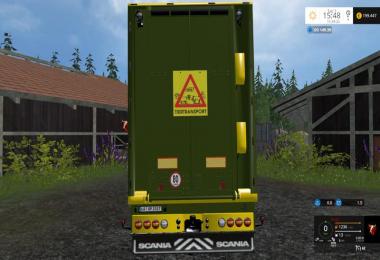 Scania cattle trailer v1.2 mit Jungtieren
