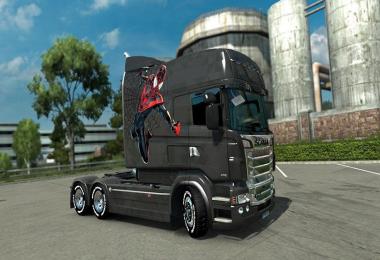 Scania Exc Longline RJL Spider Man Skin