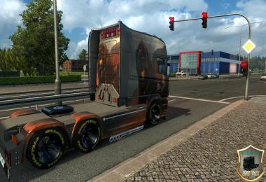 Scania RJL Longline Volkano Tiger Skin