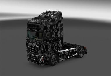 Scania RJL White Flowers Skin