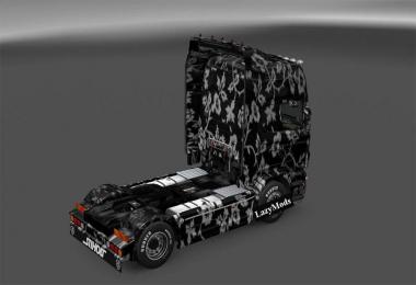 Scania RJL White Flowers Skin