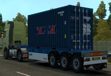 4 Trailer Container 20 ft Skins real V1
