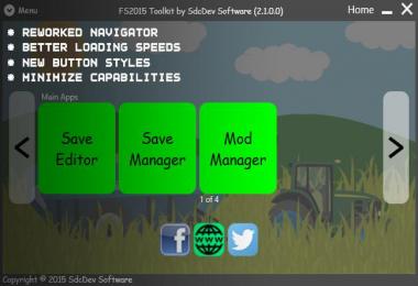 FS2015 Toolkit & Cheat Tool V2.1.0.1