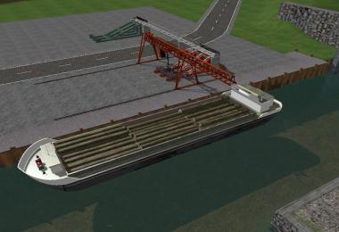 Animated wooden crane with conveyor belt v1.0