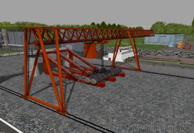 Animated wooden crane with conveyor belt v1.0