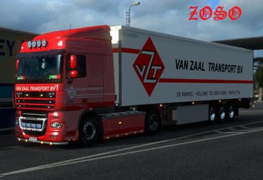 DAF XF 50k Van Zaal Transport Skin