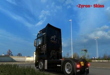 MAN TGX Black V8 Skin