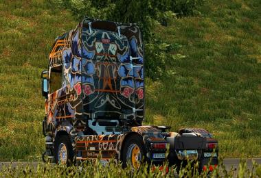 Scania R 2009 Batik Skin + Trailer Aero Dynamic