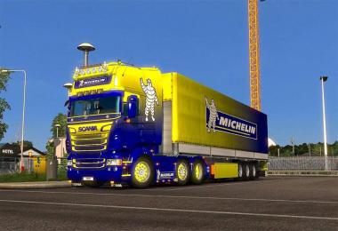 Scania R & Streamline (RJL) MICHELIN Combo skin pack