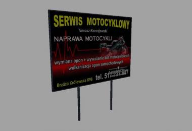 Tablica Serwis Motocyklowy