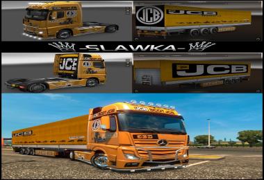 Combo skin pack Mercedes Actros JCB 2014