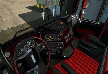 DAF XF Euro 6 Black & Red Interior