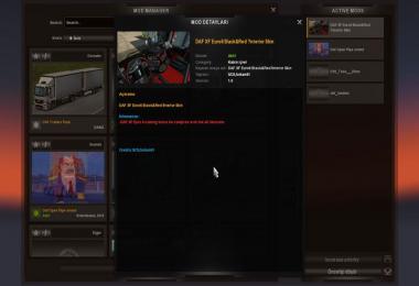 DAF XF Euro 6 Black & Red Interior