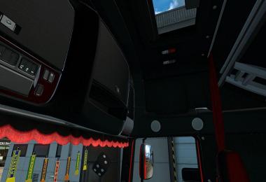 DAF XF Euro 6 Black & Red Interior