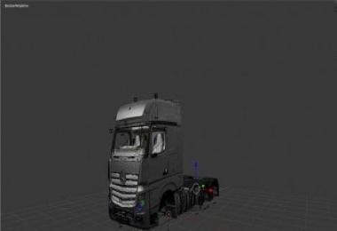 Mercedes Actros 2014 Blender Texture Fix