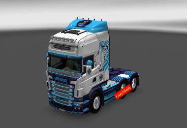 Scania RJL V8 Barclays Skin [LazyMods]