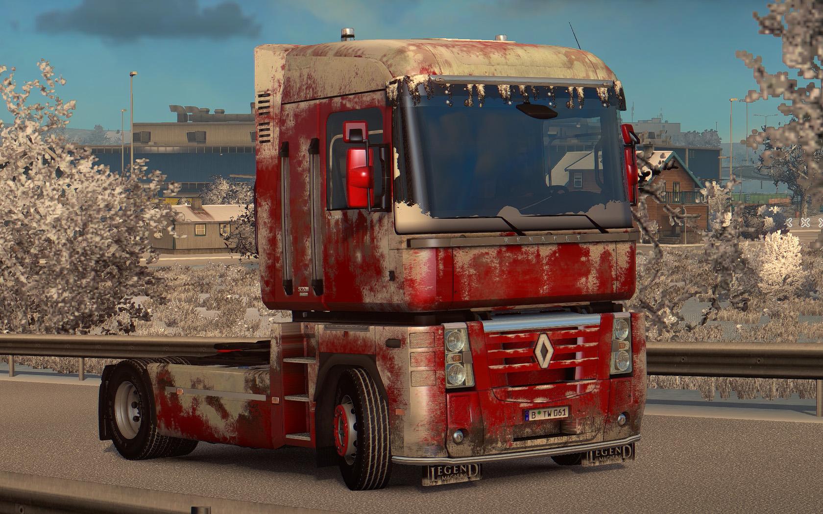 Snowy Dirty Skin For Renault Magnum V1 Modhub Us