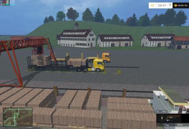 Unloading crane for wooden pallets v1.0
