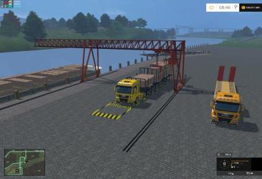Unloading crane for wooden pallets v1.0
