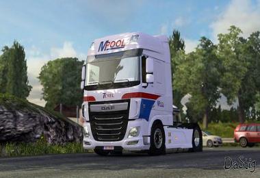 DAF XF M.Pool - Schouwstra Transport Skin 1.22