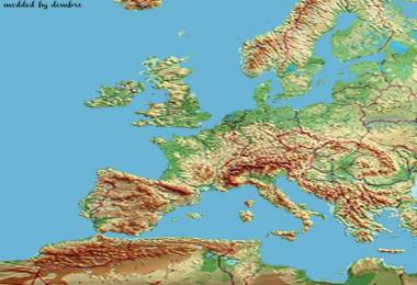 Europamap in color for TSM 6.2